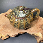 Brown Partridge Jian Zhan Tenmoku Lantern Teapot
