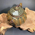 Brown Partridge Jian Zhan Tenmoku Lantern Teapot