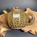 Brown Partridge Jian Zhan Tenmoku Lantern Teapot