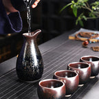 tears glazed sake set