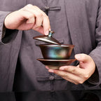 Colourful Jian Zhan Tenmoku Iridescent Tea Gaiwan