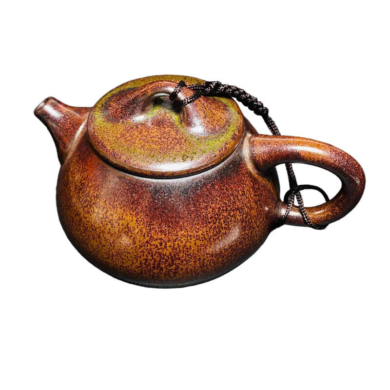 Iron Rust Jian Zhan Tenmoku Teapot