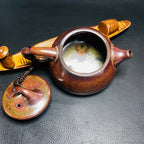 Iron Rust Jian Zhan Tenmoku Teapot