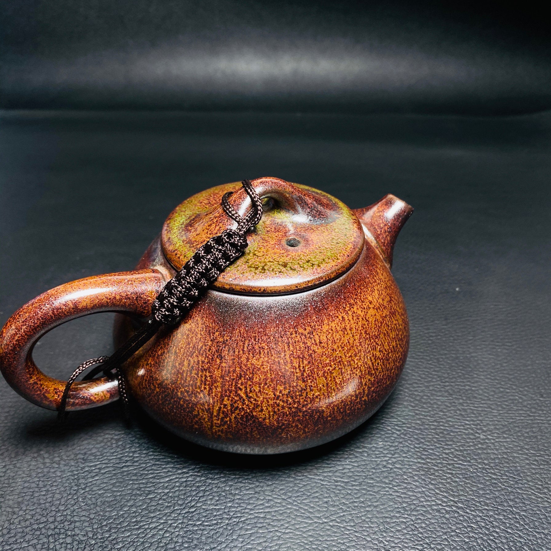 Iron Rust Jian Zhan Tenmoku Teapot