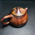 Iron Rust Jian Zhan Tenmoku Teapot