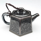 Jianzhan Tenmoku Hexagonal Teapot
