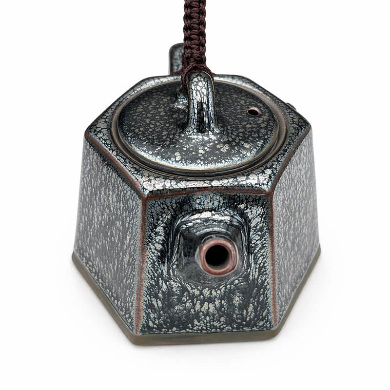 Jianzhan Tenmoku Hexagonal Teapot
