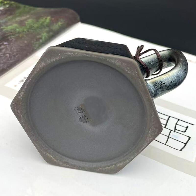 Jianzhan Tenmoku Hexagonal Teapot