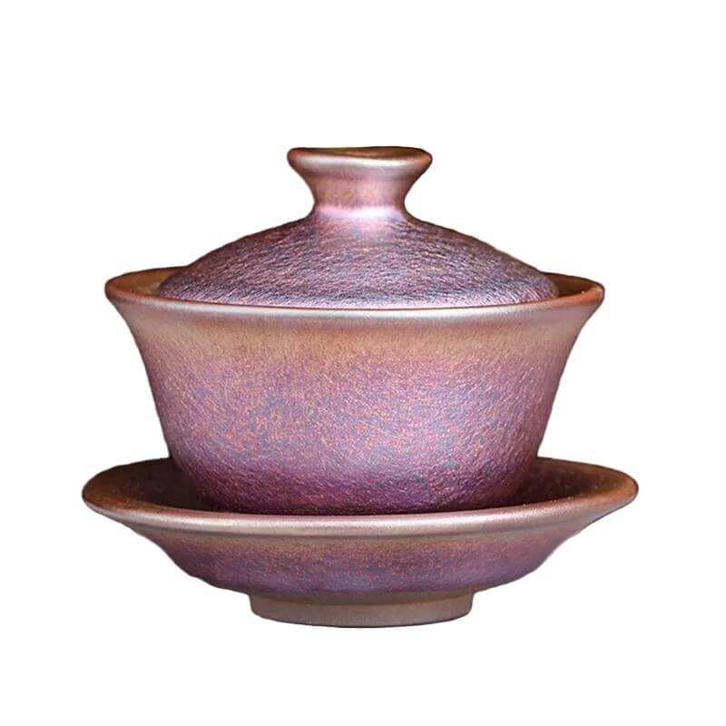 Colourful Jian Zhan Tenmoku Pink Tea Gaiwan