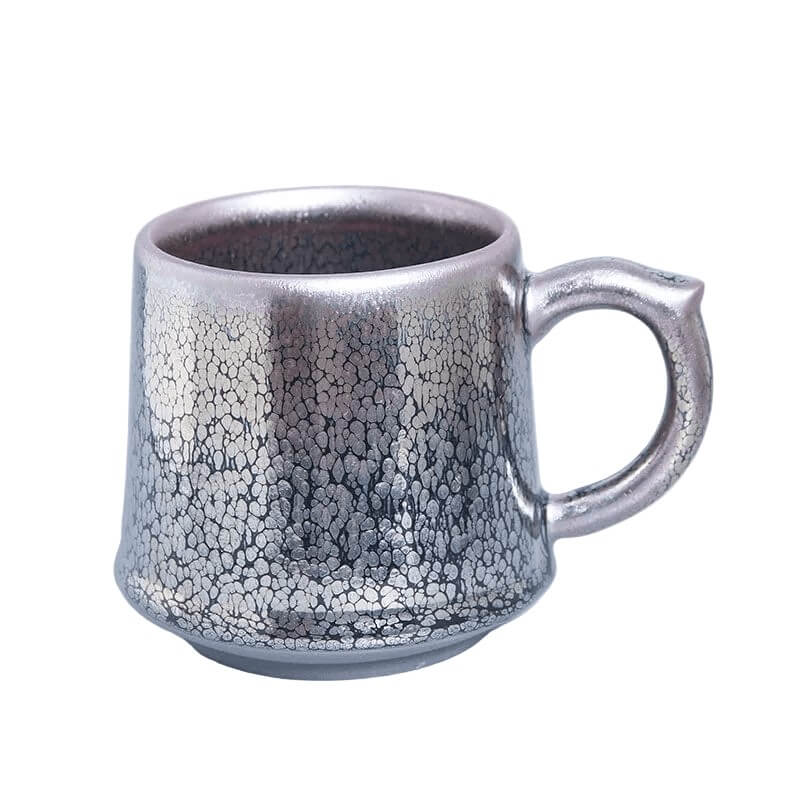 Silver Oil Spots Tenmoku Jian Zhan Glaze Mug