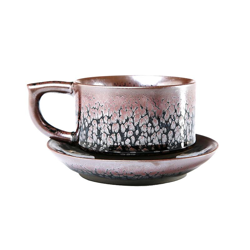 Oil Pink Jian Zhan Tenmoku Coffee Cup