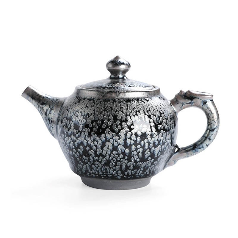 Handmde Oil Spot Tenmoku Jian Zhan Dragon Teapot